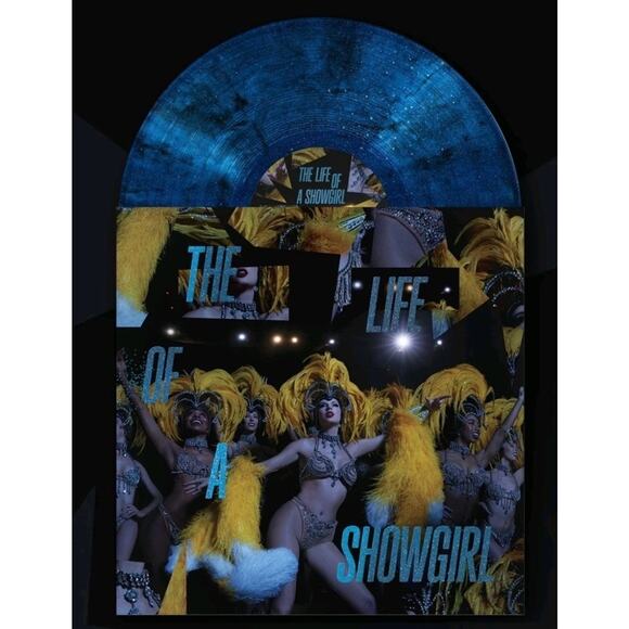 🌟 The Life of a Showgirl: Baby, That's Show Business Blue Sparkle Vinyl IN HAND - Picture 1 of 3